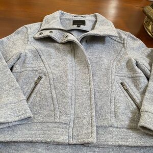 Wool Blend Jacket - Light Gray